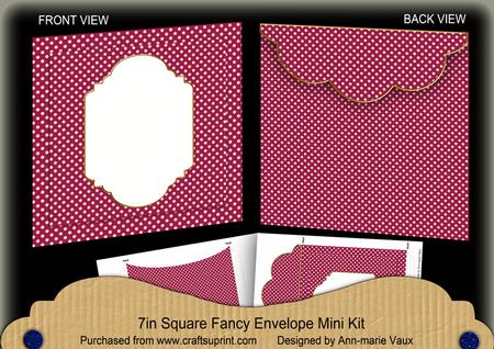 Hpink Dotty Fancy 7x7inch Easy Envelope Mini Kit