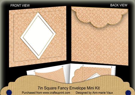 Borange Lace Diamond 7x7inch Easy Envelope Mini Kit