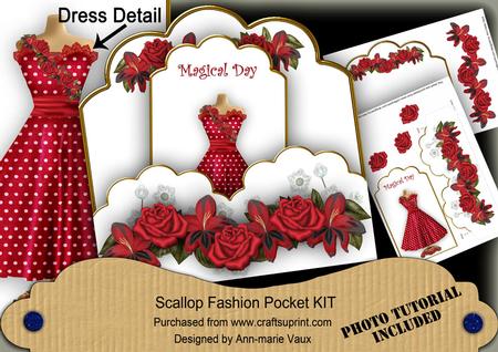 Red Dotty Magical Day Ink Saver Fashion Tag Mini Kit