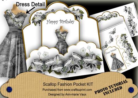 Black Happy Birthday Ink Saver Fashion Tag Mini Kit