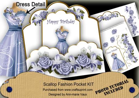 Blue Bird Happy Birthday Ink Saver Fashion Tag Mini Kit