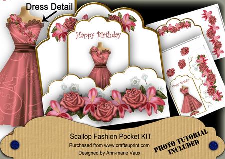 Red Bird Happy Birthday Ink Saver Fashion Tag Mini Kit