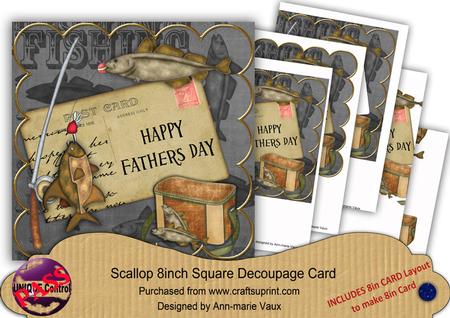 Black Fishing Happy Fathers Day 8in Xtreme Cf Kit