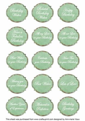 Mgreen Fleur All Birthday Sentiment Caption Sentiment Sheet