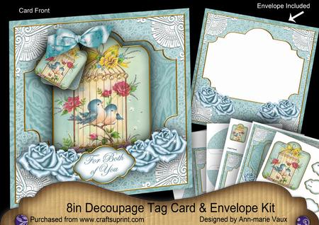 Birdcage Both of You Special 8in Tag N' Envelope Kit