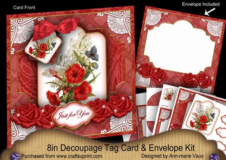 Red Hibs Just for You Special 8in Tag N' Envelope Kit