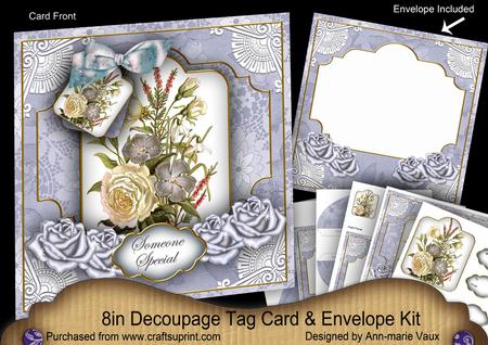 Blue Mix Someone Special Special 8in Tag N' Envelope Kit