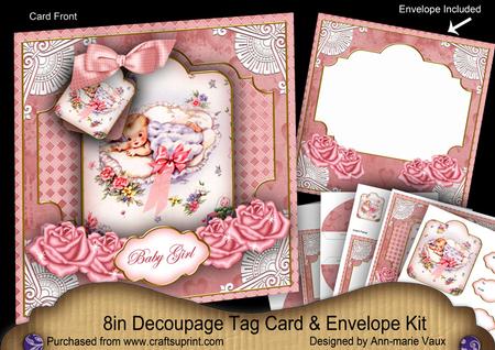 Baby Girl Special 8in Tag N' Envelope Kit