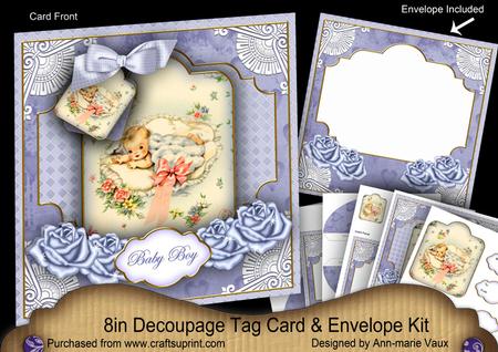 Baby Boy Special 8in Tag N' Envelope Kit