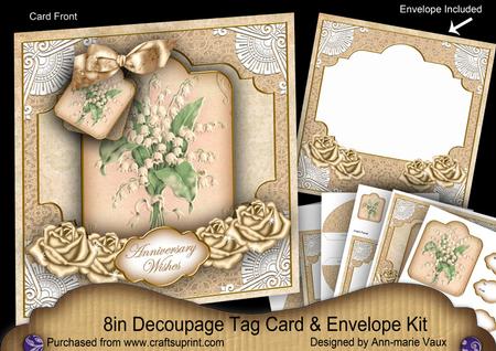 Lily of Valley Anniversary Special 8in Tag N' Envelope Kit