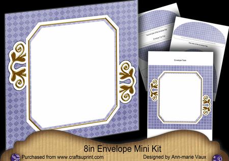 Baby Boy Blue Fancy Emerald 8in Envelope Mini Kit