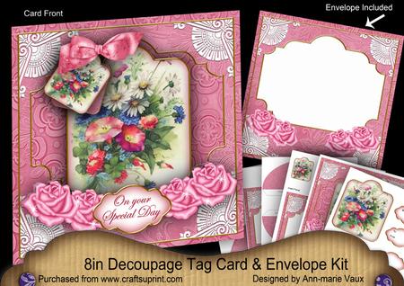 Wildflowers Special Day Special 8in Tag N' Envelope Kit