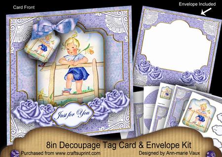 Land Girl Just for You Special 8in Tag N' Envelope Kit