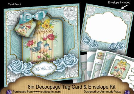 Birdcage Mr & Mrs Special 8in Tag N' Envelope Kit