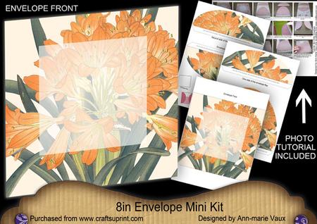 Agapanthus Orange Large Blooms 8in Envelope Mini Kit