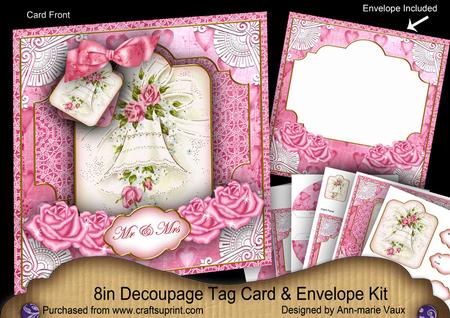 Wedding Bell Mr & Mrs Special 8in Tag N' Envelope Kit