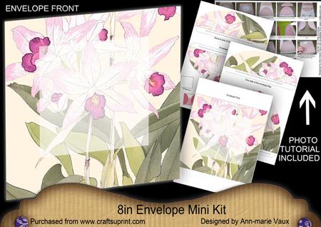 Orchids Large Blooms 8in Envelope Mini Kit