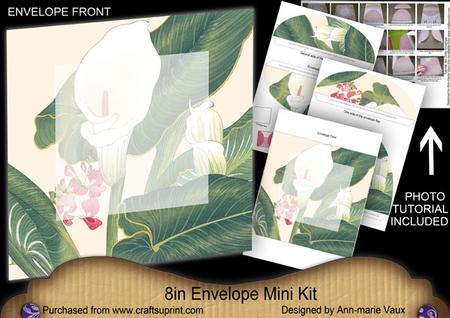 Peace Lily Large Blooms 8in Envelope Mini Kit