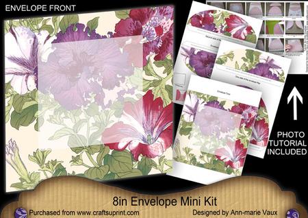 Petunias Large Blooms 8in Envelope Mini Kit