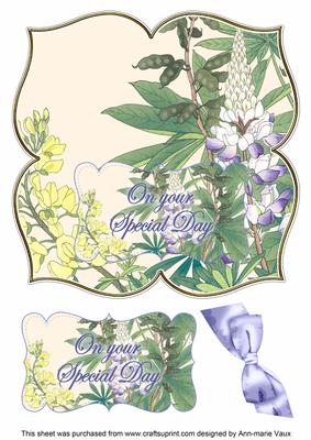 Lupins Special Day 8in Large Blooms Fancy Topper