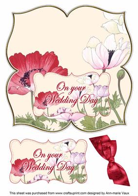 Anemone1 Wedding Day 8in Large Blooms Fancy Topper