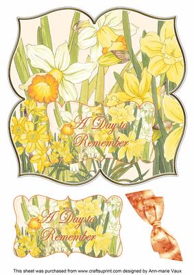 Daffodils Day to Remember 8in Large Blooms Fancy Topper