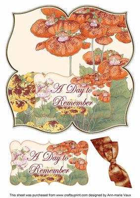 Ladies Slipper Day to Remember 8in Large Blooms Fancy Topper