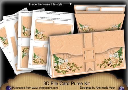 Borange Old Rose 3D File Purse Mini Kit