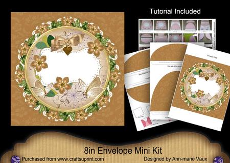 Tea Forget Me Knot Doily 8in Envelope Mini Kit