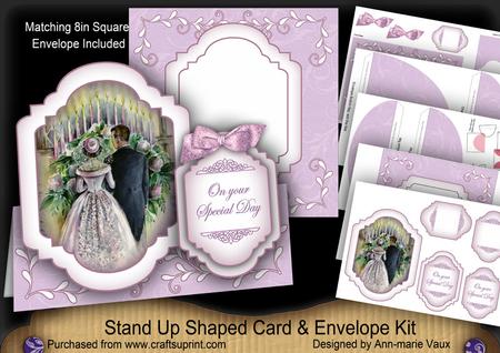 Happy Couple Special Day Fancy Card & Envelope Kit