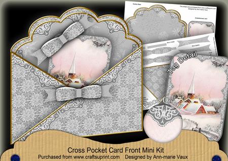 Village Church Cross Faux Pocket Cf Mini Kit