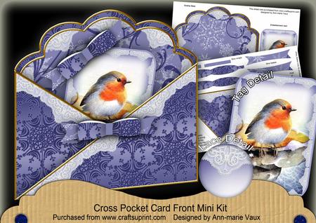 Blue Robin Cross Faux Pocket Cf Mini Kit