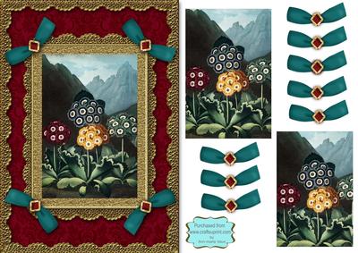 Sweet Williams A5 Lace N Bows Card Front Step by Step