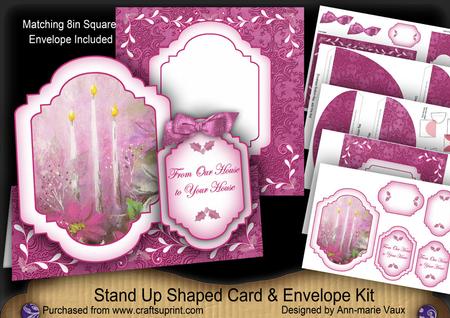 Cerise Candle Trio Ours to Yours Fancy Stand Up Kit