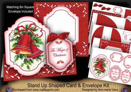 Christmas Bells Magic Fancy Stand Up Card Kit