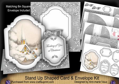 Ice Church Thinking of You Fancy Stand Up Card Kit