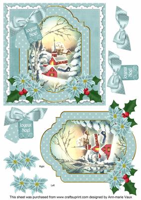 Dteal Church Joyeux Noel 6in Christmas Step by Step