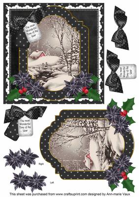 Winter Walk Wonderful Time 6in Christmas Step by Step