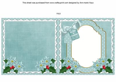 Dteal Church Dad at Christmas to Fit 6in Folded Insert