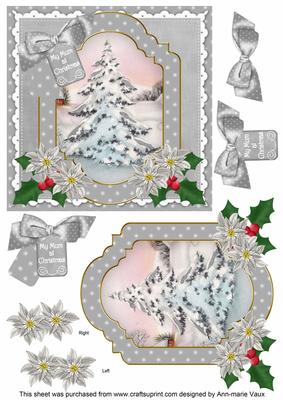 Snow Tree My Mum 6in Christmas Step by Step