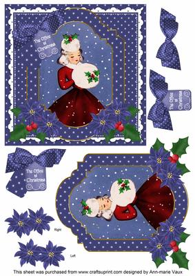 Winter Lady the Office 6in Christmas Step by Step