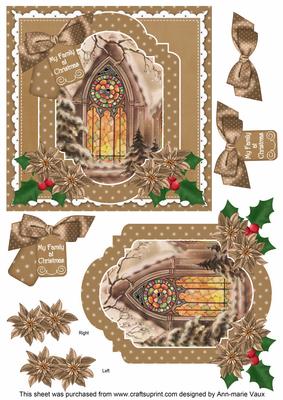 Church Window My Family 6in Christmas Step by Step
