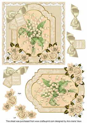 Lily of Valley Belated Wishes 6in Floral Step by Step