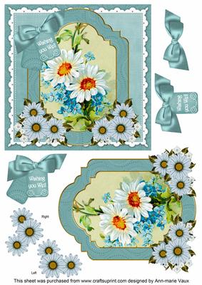 Daisies Wish You Well 6in Floral Step by Step