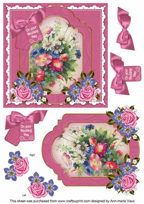 Wildflowers Wedding Day 6in Floral Step by Step