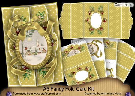 Winter Pub A5 Tri-fold Fancy Card Mini Kit