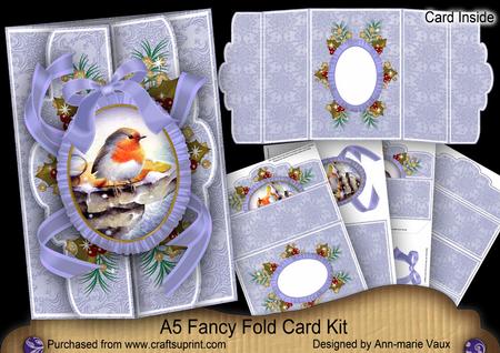 Blue Robin A5 Tri-fold Fancy Card Mini Kit