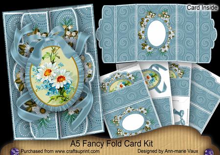 Daisies A5 Tri-fold Fancy Card Mini Kit