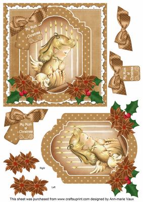 Pray Angel Mum at Christmas 6in Christmas Step by Step