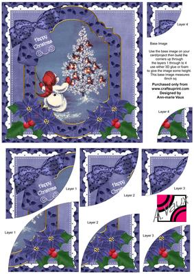 All Together Christmas 6in Duo Corner Stacker Card Front